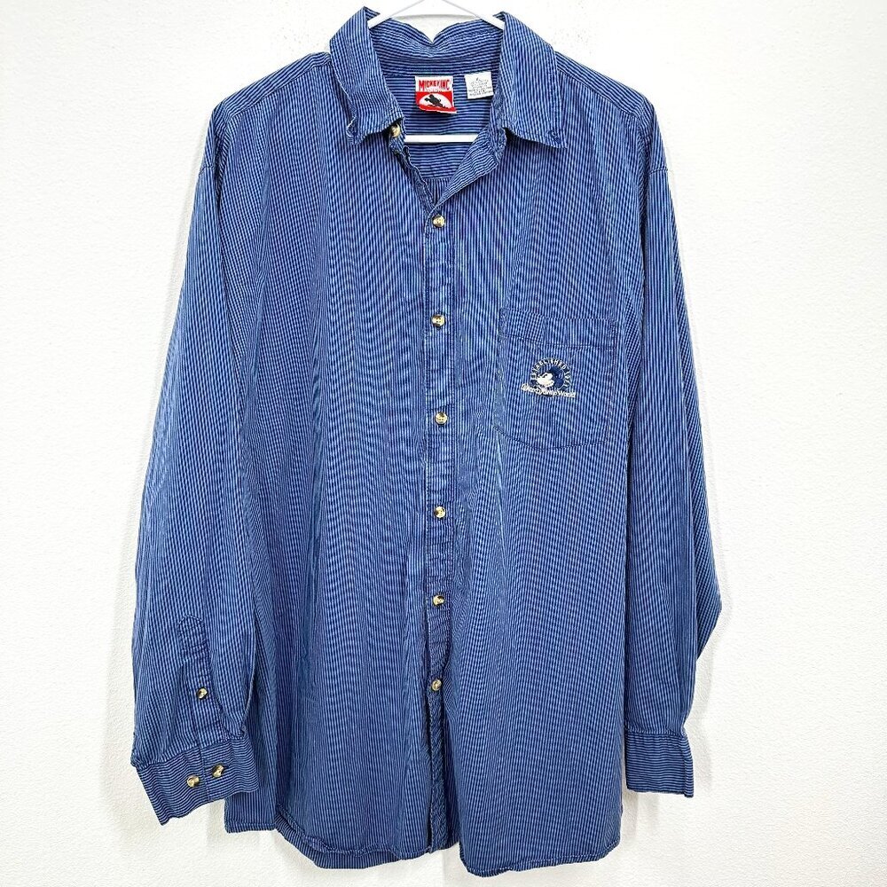 Disney Blue Casual Button Down Shirt